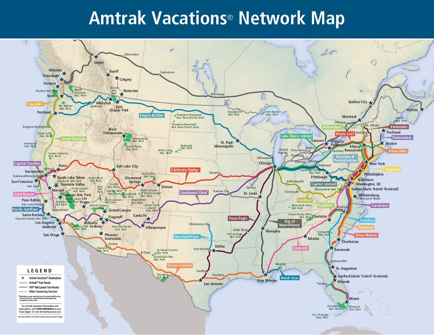 Home Amtrak Vacations Network Resource Map Pdf